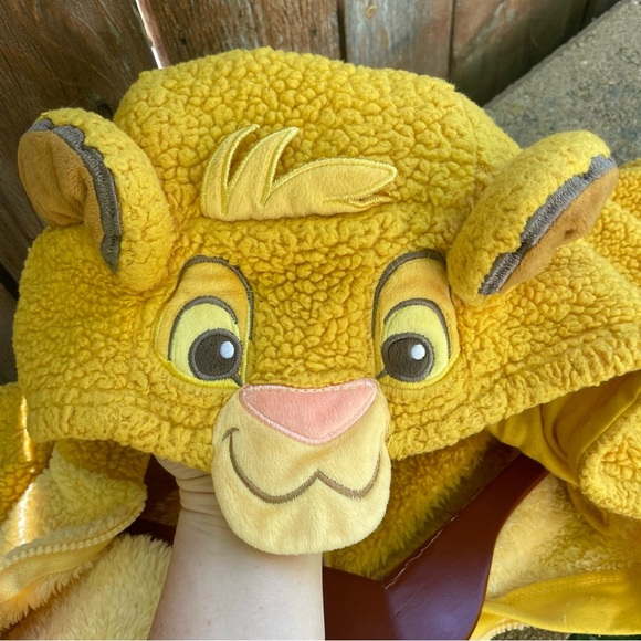 Disney Simba Yellow One Piece Costume Pajama Baby Kids Size 3 - Picture 10 of 15